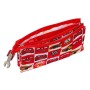 Portatodo Triple Cars Let's Race Blanco Rojo 22 x 12 x 3 cm