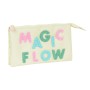 Trousse Fourre-Tout Triple Glowlab Kids Magic Flow Beige 22 x 12 x 3 cm