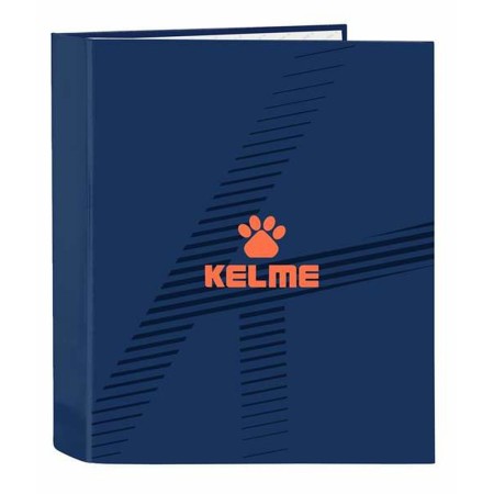 Reliure à anneaux Kelme Navy blue Orange Blue marine 27 x 33 x 6 cm