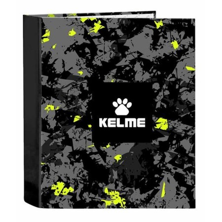 Reliure à anneaux Kelme Jungle Noir Gris Citron 27 x 33 x 6 cm