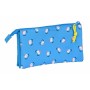 Trousse Fourre-Tout Triple El Hormiguero Bleu 22 x 12 x 3 cm