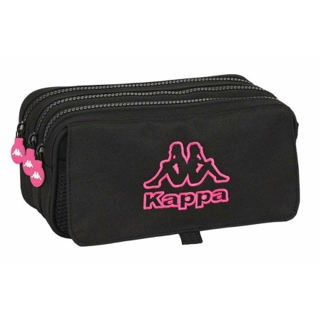 Trousse Fourre-Tout Triple Kappa Noir 21,5 x 10 x 8 cm
