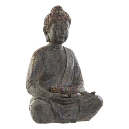 Figurine Décorative DKD Home Decor Résine Buda Finition vieillie (25 x 20 x 39 cm)