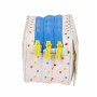 Trousse Fourre-Tout Triple Benetton Topitos Blanc Naturel 21,5 x 10 x 8 cm