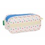 Trousse Fourre-Tout Triple Benetton Topitos Blanc Naturel 21,5 x 10 x 8 cm