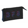 Trousse Fourre-Tout Triple BlackFit8 Urban Noir Blue marine 22 x 12 x 3 cm Recyclado