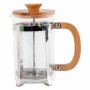 Cafetière à Piston DKD Home Decor Bambou Acier Verre Borosilicaté (600 ml)