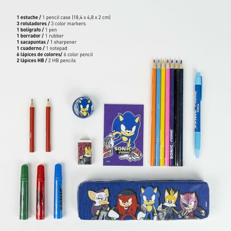 Set de Papelería Sonic 24 Piezas