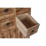 Caisson à Tiroirs Home ESPRIT Noir Naturel Sapin Bois MDF Oriental 63 x 27 x 101 cm