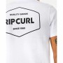 Camiseta de Manga Corta Hombre Rip Curl Stapler Blanco