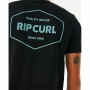 Camiseta de Manga Corta Hombre Rip Curl Stapler Negro