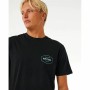 Camiseta de Manga Corta Hombre Rip Curl Stapler Negro