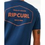 Camiseta de Manga Corta Hombre Rip Curl Stapler Azul