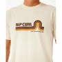 Camiseta de Manga Corta Hombre Rip Curl Surf Revival Mumma Blanco Cálido