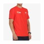 Camiseta de Manga Corta Hombre Bullpadel Exudo Rojo