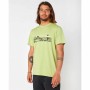 Camiseta de Manga Corta Hombre Rip Curl Paradise Land Verde Claro