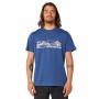 Camiseta de Manga Corta Hombre Rip Curl Paradise Land Azul