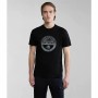 Camiseta de Manga Corta Hombre Napapjiri S-Bollo Negro