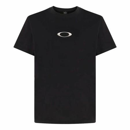 Camiseta de Manga Corta Hombre Oakley Mtl Blackout Negro