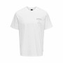 Camiseta de Manga Corta Hombre Only & Sons Onskye Reg Blanco