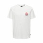 Camiseta de Manga Corta Hombre Only & Sons Onskye Reg Blanco