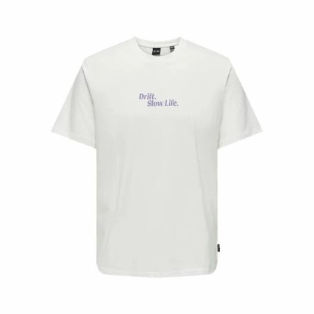 Camiseta de Manga Corta Hombre Only & Sons Onskye Reg Blanco