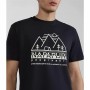 Camiseta de Manga Corta Hombre Napapjiri S-Faber Negro