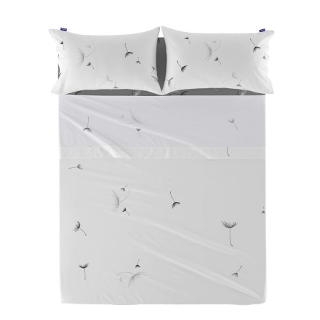 Drap HappyFriday Blanc Dandelion Multicouleur 210 x 270 cm