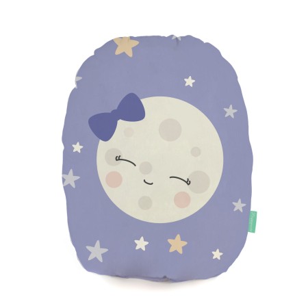 Coussin HappyFriday Happynois Multicouleur Lune 40 x 30 cm