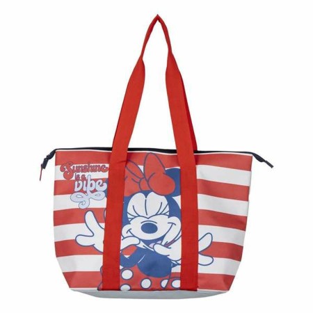 Bolsa de Playa Minnie Mouse Blanco Rojo 47 x 33 x 15 cm