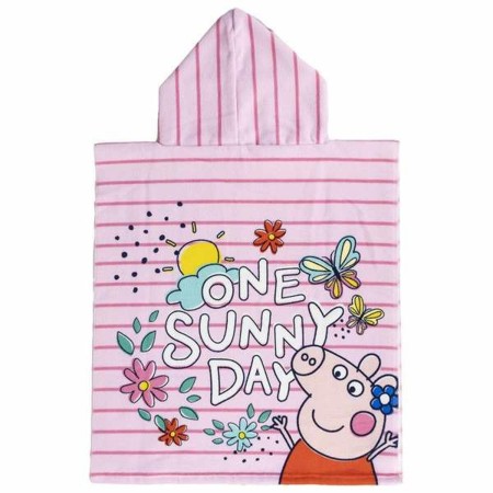 Poncho-Toalla con Capucha Peppa Pig Rosa 50 x 115 cm