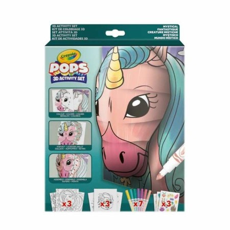 Dibujos para pintar Crayola 3D Color Pops Unicornio