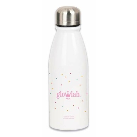 Botella de Agua Glowlab Kids Sweet home Blanco 500 ml