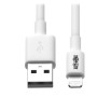 Cable USB a Lightning Eaton M100-003-WH Blanco 1 m