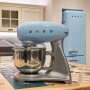 Mixeur/mélangeur de pâte Smeg SMF02PBEU Bleu Argenté 800 W 4,8 L