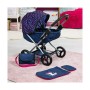 Carrito para Muñecas Bayer 12754AA Azul marino 58 cm