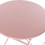 Ensemble Table + 2 Chaises DKD Home Decor Rose Métal (3 pcs)