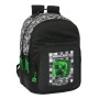 Cartable Minecraft Noir Vert Gris 32 x 42 x 15 cm