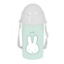 Botella con Tapa y Pajita Miffy Menta PVC 500 ml