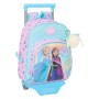 Mochila Escolar con Ruedas Frozen Cool days Violeta Azul cielo 28 x 34 x 10 cm