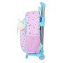 Mochila Escolar con Ruedas Frozen Cool days Violeta Azul cielo 28 x 34 x 10 cm