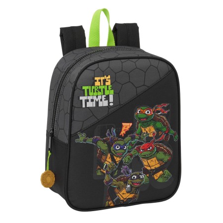 Mochila Escolar Teenage Mutant Ninja Turtles Negro Gris 22 x 27 x 10 cm