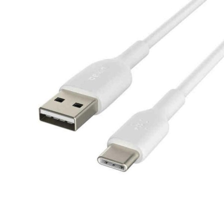 Cable USB A a USB-C Belkin CAB001bt1MWH Blanco 1 m (1 unidad) (1 m)