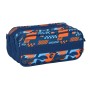 Portatodo Triple Hot Wheels Speed Club Naranja Azul marino 21,5 x 10 x 8 cm