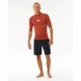 T-shirt à manches courtes homme Rip Curl Waves Upf Marron