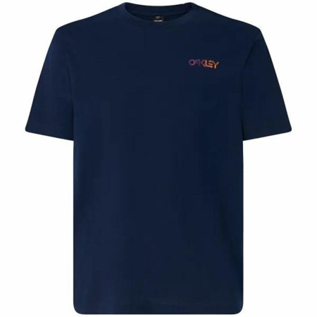 Camiseta Deportiva de Manga Corta Oakley Fingerprint B1B Azul