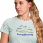 Camiseta de Manga Corta Mujer Trangoworld Trangoworld Sihl Aguamarina