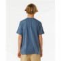 Camiseta de Manga Corta Infantil Rip Curl Lost Island Azul