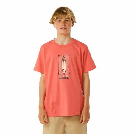 Camiseta de Manga Corta Hombre Rip Curl Lost Island Naranja