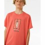 Camiseta de Manga Corta Hombre Rip Curl Lost Island Naranja